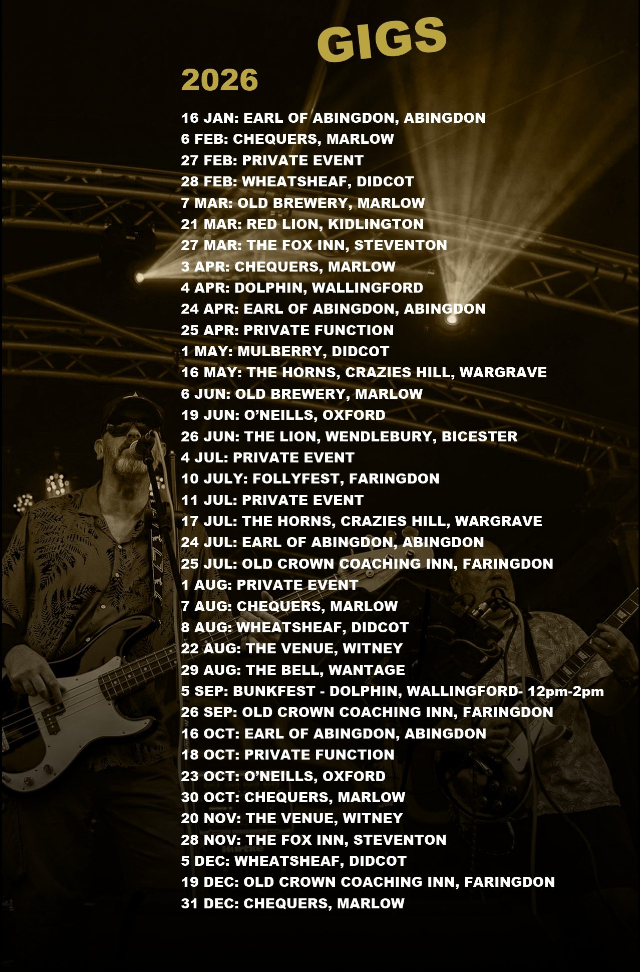 White Ridge gigs White Ridge gigs